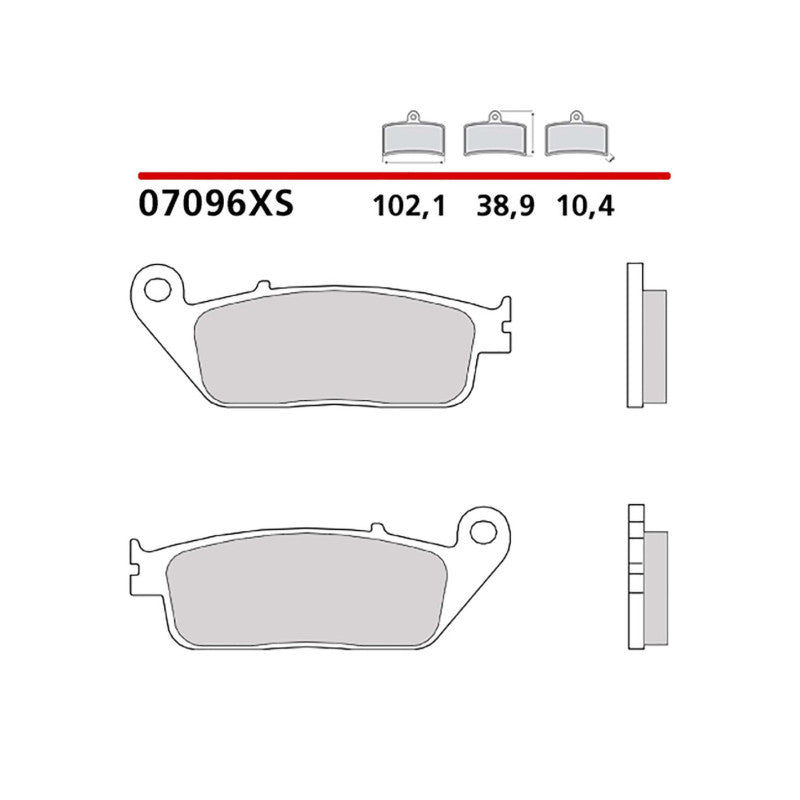 BREMBO KIT PASTIGLIE FRENO ANT. MONTA SU HONDA SH i 150 19-20-07096XS