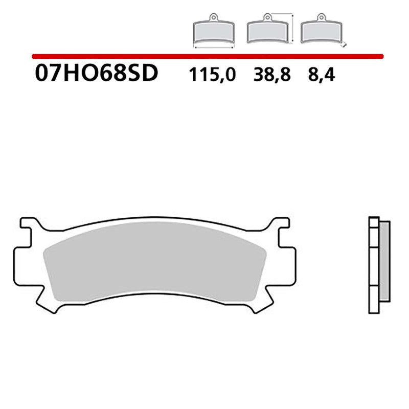 BREMBO KIT PASTIGLIE FRENO ANT. MONTA SU HONDA TALON X 1000 19-21-07HO68SD