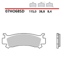 BREMBO KIT PASTIGLIE FRENO ANT. MONTA SU HONDA TALON X 1000 19-21-07HO68SD