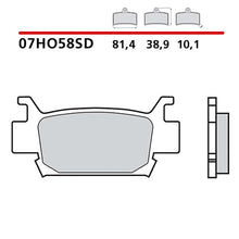 BREMBO KIT PASTIGLIE FRENO ANT. MONTA SU HONDA TRX FOURTRAX FOREMAN 05-12-07HO58SD