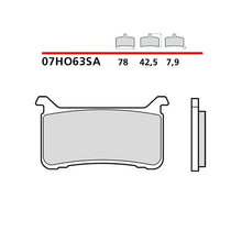 BREMBO KIT PASTIGLIE FRENO ANT. MONTA SU HONDA VFR F ABS 800 17-20-07HO63SA
