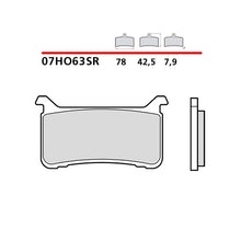 BREMBO KIT PASTIGLIE FRENO ANT. MONTA SU HONDA VFR F ABS 800 17-20-07HO63SR