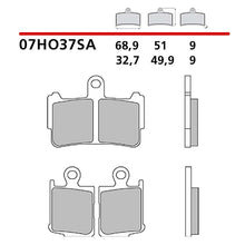 BREMBO KIT PASTIGLIE FRENO ANT. MONTA SU HONDA VFR F DCT/ABS 1200 10-16-07HO37SA