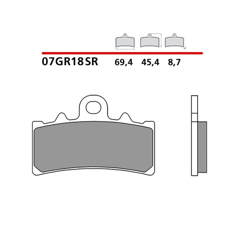 BREMBO KIT PASTIGLIE FRENO ANT. MONTA SU HUSQVARNA SVARTPILEN 401 20-21-07GR18SR