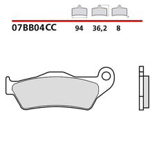 BREMBO KIT PASTIGLIE FRENO ANT. MONTA SU HUSQVARNA TXC R 310 11-14-07BB04CC