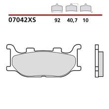 BREMBO KIT PASTIGLIE FRENO ANT. MONTA SU ITALJET JUPITER 125 02-02-07042XS