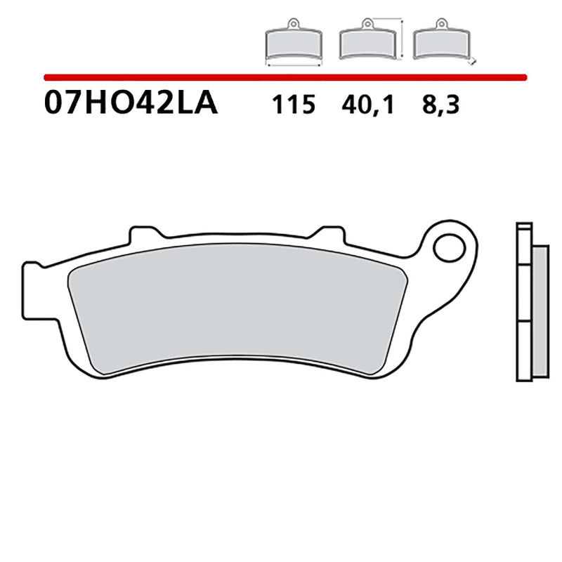 BREMBO KIT PASTIGLIE FRENO ANT. MONTA SU KAWASAKI EN VULCAN S CAFE 650 17-20-07HO42LA