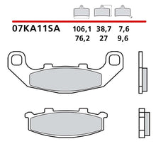 BREMBO KIT PASTIGLIE FRENO ANT. MONTA SU KAWASAKI GPZ S 500 94-04-07KA11SA