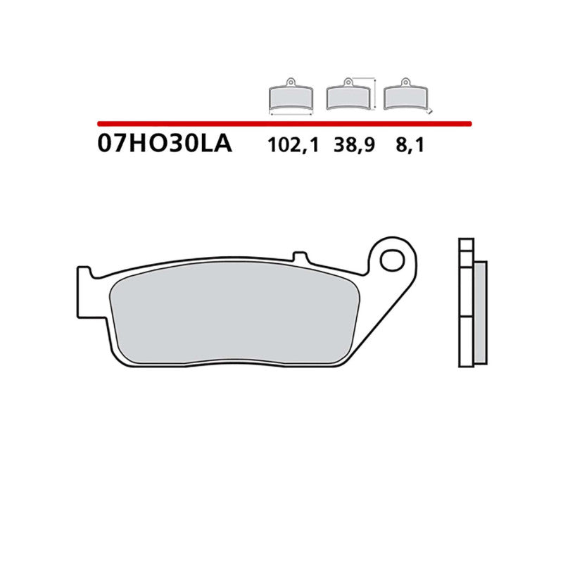 BREMBO KIT PASTIGLIE FRENO ANT. MONTA SU KAWASAKI KLE VERSYS ABS 650 2021-07HO30LA