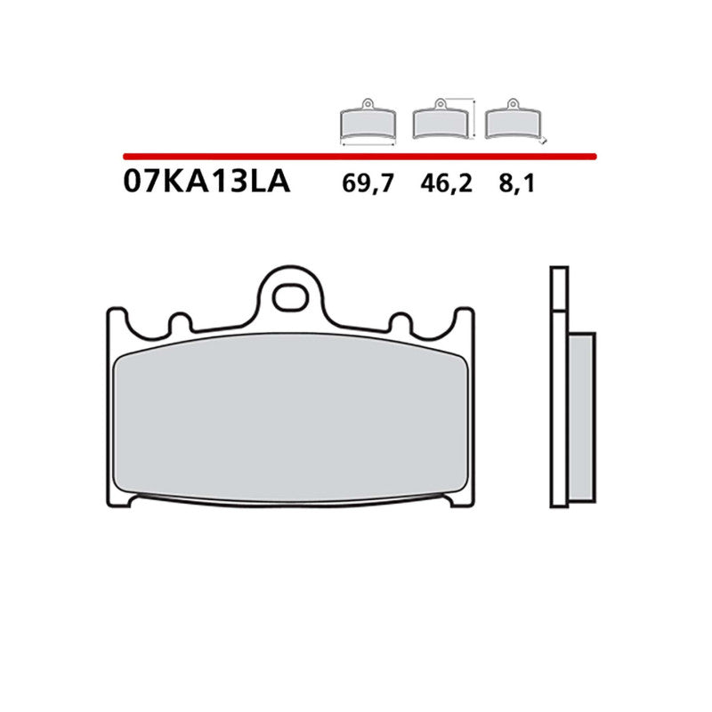 BREMBO KIT PASTIGLIE FRENO ANT. MONTA SU KAWASAKI KLZ VERSYS 1000 17-18-07KA13LA