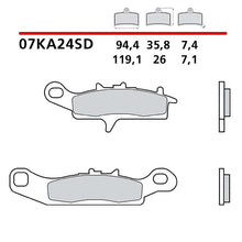 BREMBO KIT PASTIGLIE FRENO ANT. MONTA SU KAWASAKI KVF BRUTE FORCE/4X4 05-11-07KA24SD
