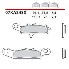 BREMBO KIT PASTIGLIE FRENO ANT. MONTA SU KAWASAKI KVF BRUTE FORCE/4X4 05-11-07KA24SX
