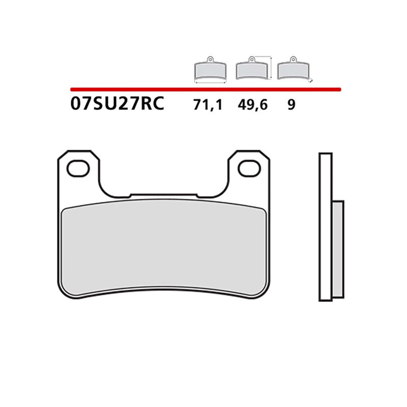 BREMBO KIT PASTIGLIE FRENO ANT. MONTA SU KAWASAKI Z SX ABS 1000 14-16-07SU27RC