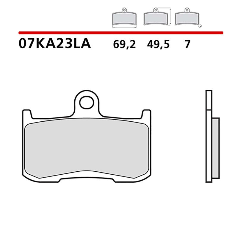 BREMBO KIT PASTIGLIE FRENO ANT. MONTA SU KAWASAKI Z900 ABS 20-21-07KA23LA