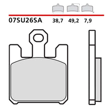 BREMBO KIT PASTIGLIE FRENO ANT. MONTA SU KAWASAKI ZX-12R 1200 06-06-07SU26SA