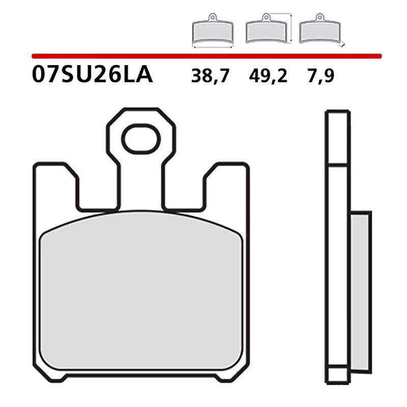 BREMBO KIT PASTIGLIE FRENO ANT. MONTA SU KAWASAKI ZX-6R 636 NINJA 03-06-07SU26LA