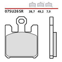 BREMBO KIT PASTIGLIE FRENO ANT. MONTA SU KAWASAKI ZX-6RR 600 03-06-07SU26SR
