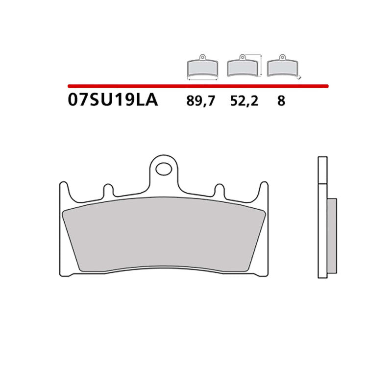BREMBO KIT PASTIGLIE FRENO ANT. MONTA SU KAWASAKI ZX-9R 900 00-01-07SU19LA