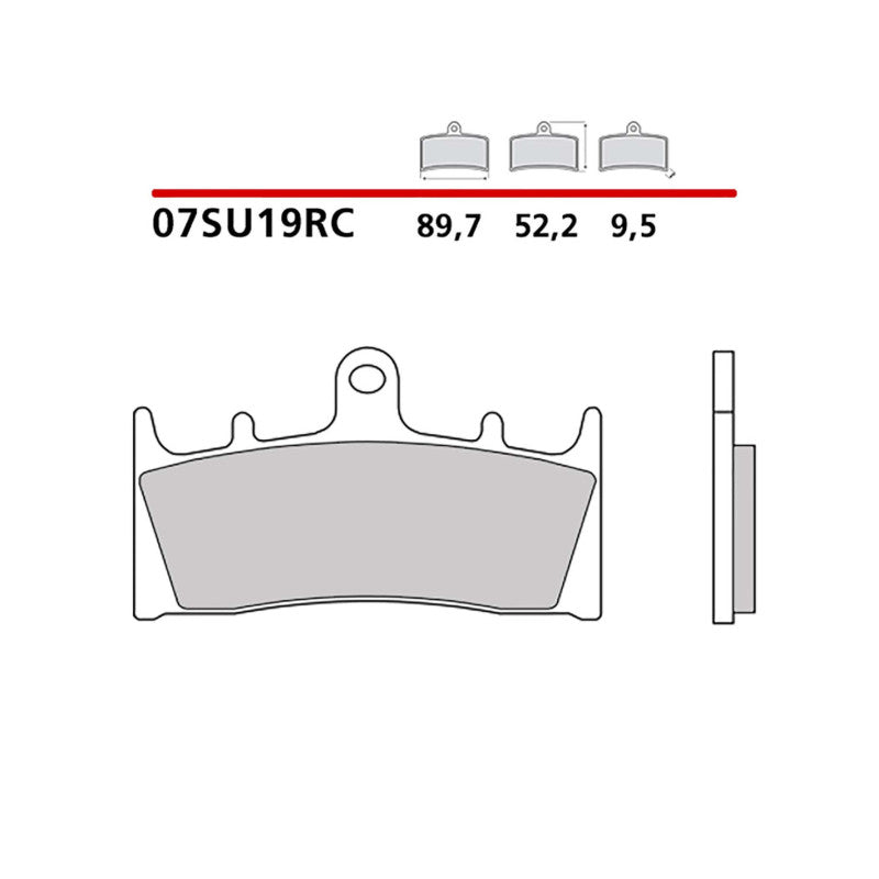 BREMBO KIT PASTIGLIE FRENO ANT. MONTA SU KAWASAKI ZX-9R 900 98-99-07SU19RC