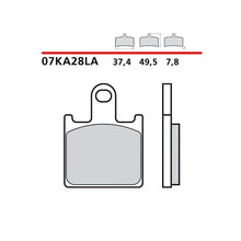 BREMBO KIT PASTIGLIE FRENO ANT. MONTA SU KAWASAKI ZZR ABS 1400 12-15-07KA28LA