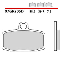 BREMBO KIT PASTIGLIE FRENO ANT. MONTA SU KTM FREERIDE E SM 0 15-15-07GR20SD