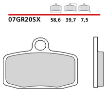BREMBO KIT PASTIGLIE FRENO ANT. MONTA SU KTM FREERIDE E SX 0 14-15-07GR20SX