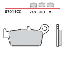 BREMBO KIT PASTIGLIE FRENO ANT. MONTA SU KYMCO COBRA CROSS 50 01-06-07011