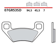 BREMBO KIT PASTIGLIE FRENO ANT. MONTA SU KYMCO MXU 400 08-11-07GR53SD