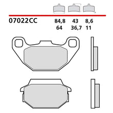 BREMBO KIT PASTIGLIE FRENO ANT. MONTA SU KYMCO PEOPLE S 125 05-06-07022