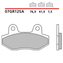 BREMBO KIT PASTIGLIE FRENO ANT. MONTA SU KYMCO STRAIGHT 150 08-08-07GR12SA