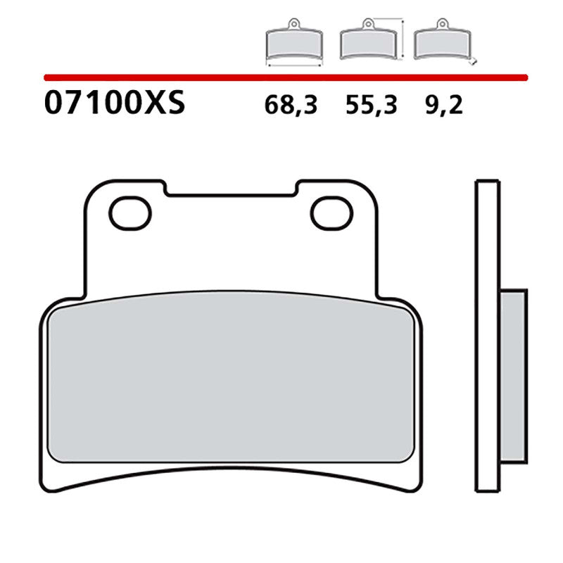 BREMBO KIT PASTIGLIE FRENO ANT. MONTA SU KYMCO XCITING I S ABS 400 17-20-07100XS