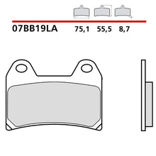 BREMBO KIT PASTIGLIE FRENO ANT. MONTA SU MV AGUSTA DRAGSTER RC SCS 21-22-07BB19LA
