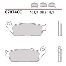 BREMBO KIT PASTIGLIE FRENO ANT. MONTA SU PEUGEOT SATELIS RS 500 08-12-07074