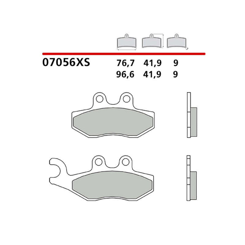 BREMBO KIT PASTIGLIE FRENO ANT. MONTA SU PIAGGIO LIBERTY 14-21-07056XS