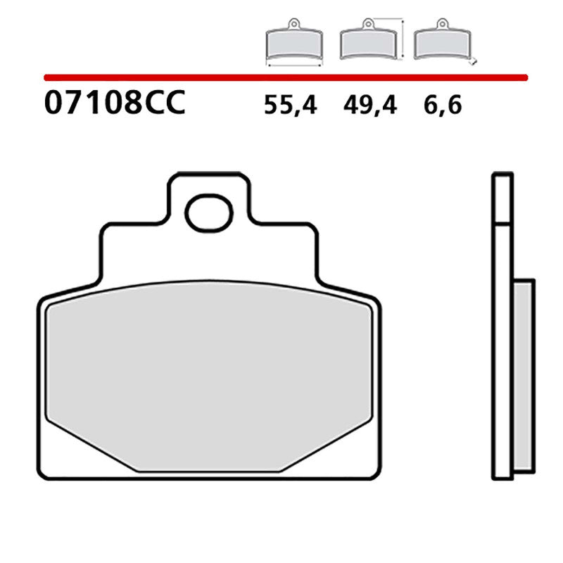 BREMBO KIT PASTIGLIE FRENO ANT. MONTA SU PIAGGIO MP3 MAXI SPORT ABS 19-20-07108