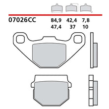 BREMBO KIT PASTIGLIE FRENO ANT. MONTA SU PIAGGIO NRG PUREJET 50 2004-07026