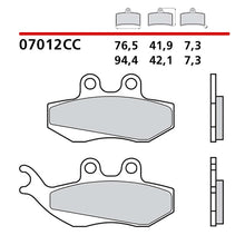 BREMBO KIT PASTIGLIE FRENO ANT. MONTA SU PIAGGIO SKIPPER 125 00-02-07012