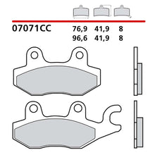 BREMBO KIT PASTIGLIE FRENO ANT. MONTA SU SUZUKI AN BURGMAN ABS 400 17-20-07071