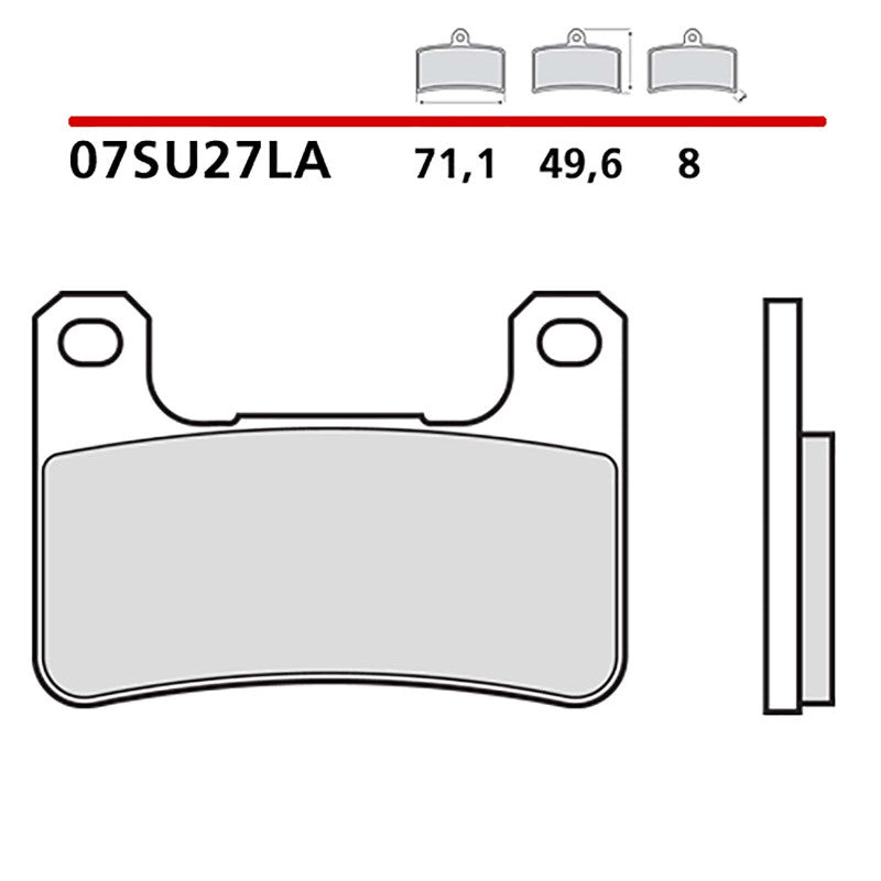 BREMBO KIT PASTIGLIE FRENO ANT. MONTA SU SUZUKI DL V-STROM 1050 20-21-07SU27LA