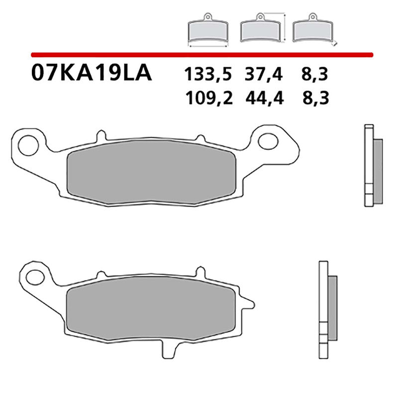 BREMBO KIT PASTIGLIE FRENO ANT. MONTA SU SUZUKI GSF BANDIT 600 00-04-07KA19LA