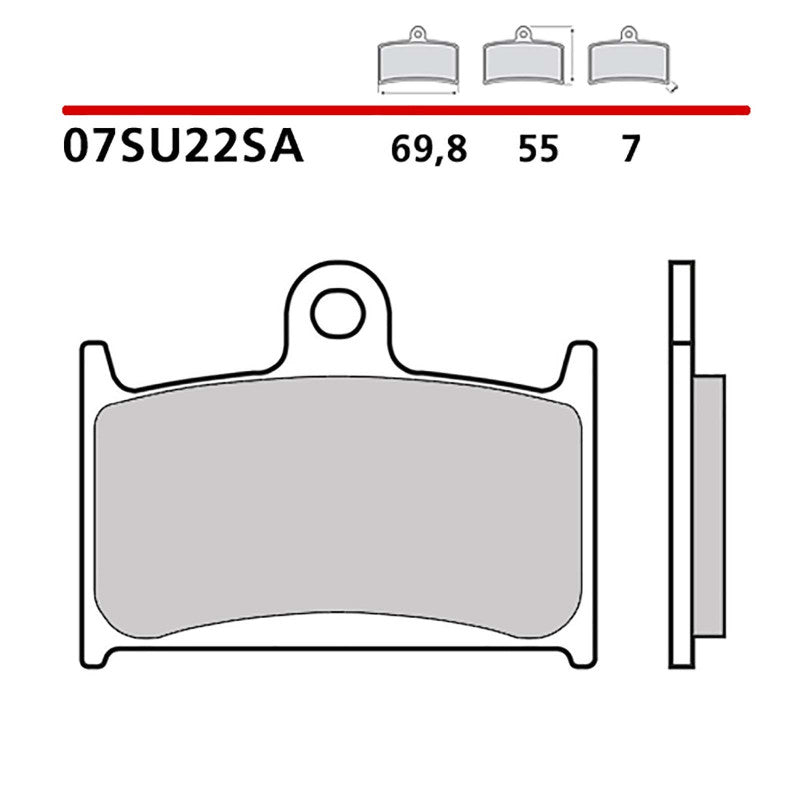 BREMBO KIT PASTIGLIE FRENO ANT. MONTA SU SUZUKI GSF N BANDIT 1200 96-00-07SU22SA