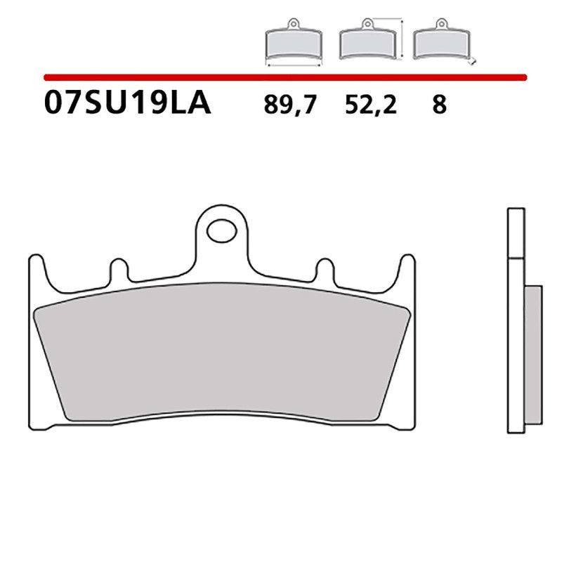 BREMBO KIT PASTIGLIE FRENO ANT. MONTA SU SUZUKI GSX-R 1000 01-02-07SU19LA