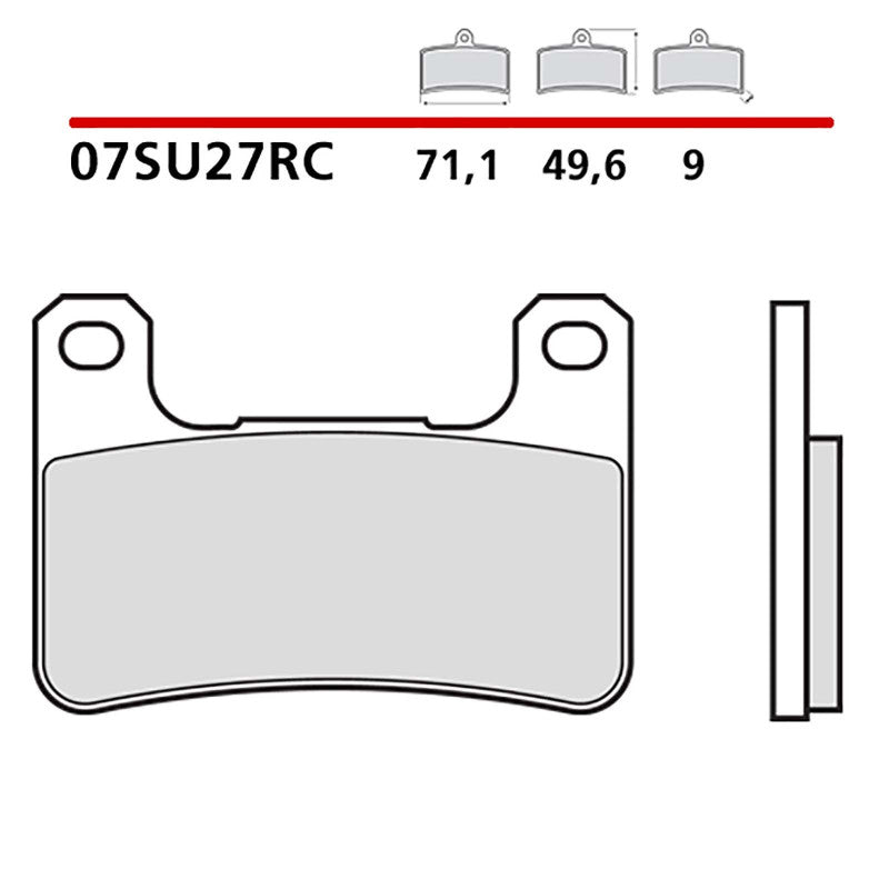BREMBO KIT PASTIGLIE FRENO ANT. MONTA SU SUZUKI GSX-R 1000 2004-07SU27RC