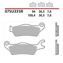 BREMBO KIT PASTIGLIE FRENO ANT. MONTA SU SUZUKI GSX-R 125 17-21-07SU33SR