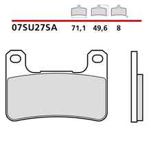 BREMBO KIT PASTIGLIE FRENO ANT. MONTA SU SUZUKI GSX-R HAYABUSA 1300 08-12-07SU27SA