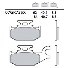BREMBO KIT PASTIGLIE FRENO ANT. MONTA SU SUZUKI LT-A X KINGQUAD 450 07-10-07GR73SX