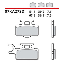 BREMBO KIT PASTIGLIE FRENO ANT. MONTA SU SUZUKI RM 65 03-05-07KA27SD