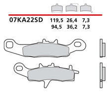 BREMBO KIT PASTIGLIE FRENO ANT. MONTA SU SUZUKI RM L 85 05-22-07KA22SD