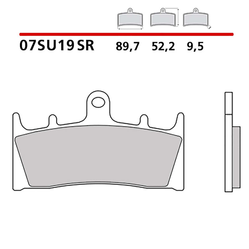 BREMBO KIT PASTIGLIE FRENO ANT. MONTA SU SUZUKI TL R 1000 98-02-07SU19SR