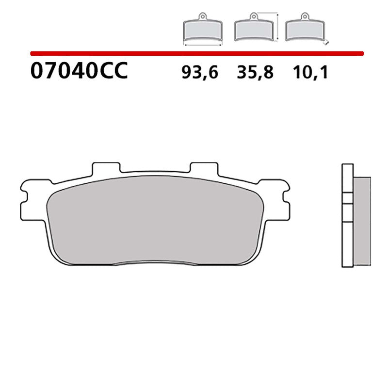 BREMBO KIT PASTIGLIE FRENO ANT. MONTA SU SYM GTS JOYMAX 125 06-07-07040